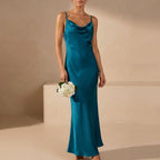 Sienna Slim Fit Maxi Dress | Cowl Neck Sleeveless Dress