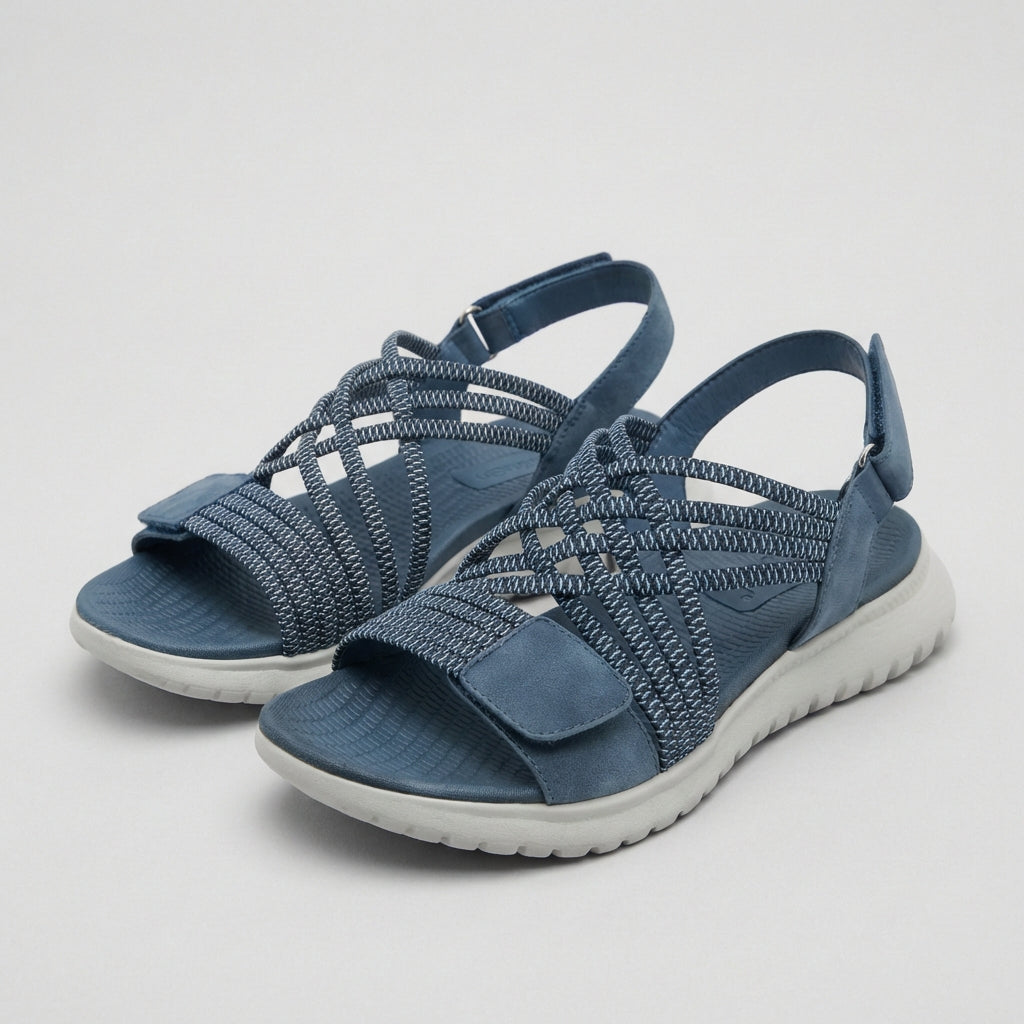 Rosie Orthopedic Comfort Fit Sandals | Criss-Cross Straps Open Toe Sandals