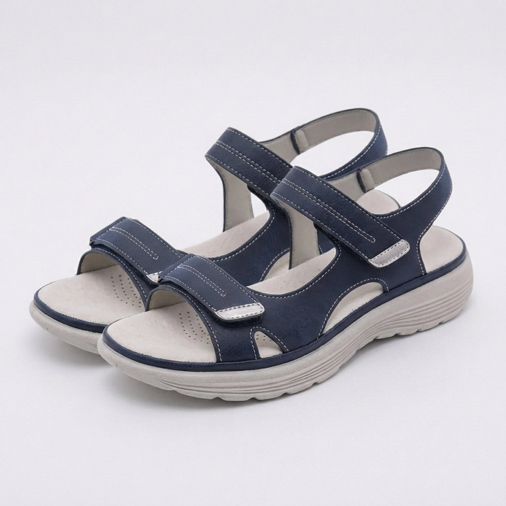 Sienna Orthopedic Comfort Fit Sandal | Chunky Sole Adjustable Straps Sandal