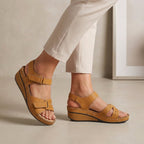 Giulia Orthopedic Wedge Heel Sandals | Comfort Fit Open Toe Sandals