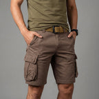 Joshua Regular Fit Cargo Shorts | Cargo Pockets Belted Cargo Shorts