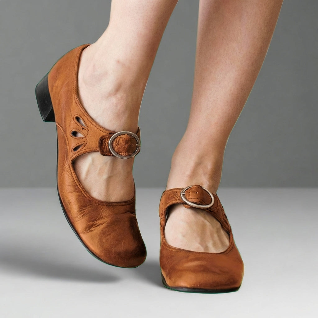 Orthopedic Rounded Toe Mary Jane Shoes for Women – Supportive Comfort & Style