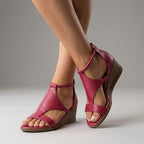 Orthopedic T-Strap Wedge Sandals for Women – Supportive Comfort & Style