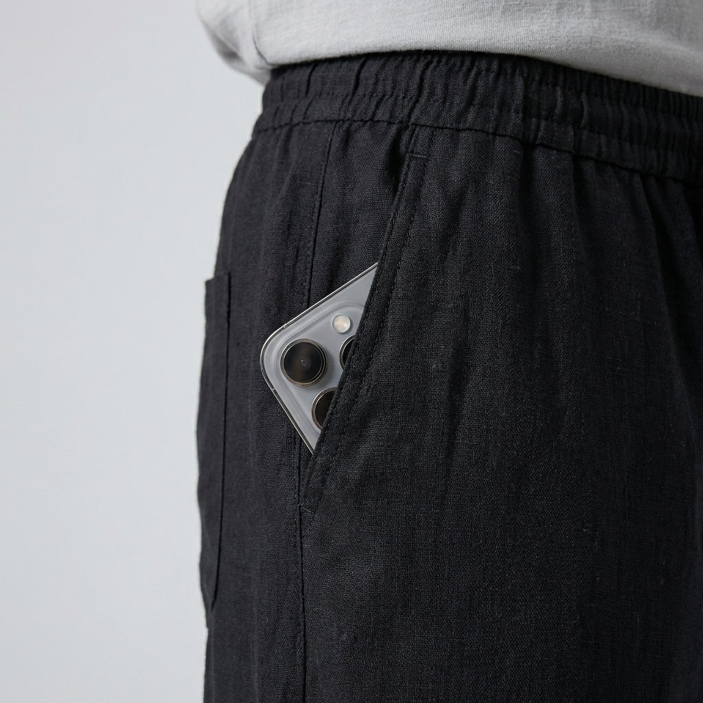 Oliver Relaxed Fit Trousers | Solid Elastic Waist Trousers