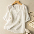 Relaxed Fit Embroidered Blouse for Women – Casual Stylish Comfort