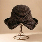 Isla Relaxed Fit Bucket Sun Hat | Wide Brim Bow Detail Sun Hat