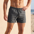 Regular Fit Drawstring Waist Short Swim Trunks for Men – Athletic Comfort & Support