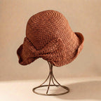 Isla Relaxed Fit Bucket Sun Hat | Wide Brim Bow Detail Sun Hat