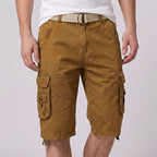 Relaxed Fit Belted Cargo Shorts for Men – Casual Comfort & Function