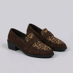 Isla Low-Top Loafers | Leopard Print Slip-On Loafers