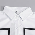 Francesca Relaxed Fit A-Line Shirt Dress | Collared Half Sleeve Shirt Dress