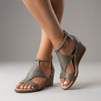 Orthopedic T-Strap Wedge Sandals for Women – Supportive Comfort & Style