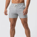 Relaxed Fit Striped Drawstring Shorts for Men – Casual Comfort & Ease