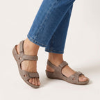 Orthopedic Flat Ankle Strap Sandals for Women – Adjustable Support & Comfort