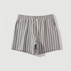 Relaxed Fit Striped Drawstring Shorts for Men – Casual Comfort & Ease