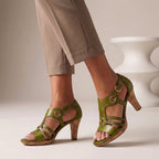 Orthopedic Heel T-Strap Heeled Sandals for Women – Supportive & Stylish Comfort