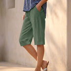 Relaxed Fit Bermuda Shorts for Women – Casual Comfort & Practicality