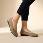 Knit Round Toe Slip-On Ballet Flats for Women – Breathable & Comfortable Design