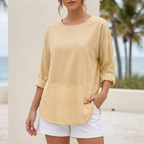 Relaxed Fit Striped Blouse for Women – Casual Comfort & Style