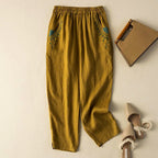 Relaxed Fit Embroidered Harem Pants for Women – Comfortable Casual Style