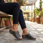 Orthopedic Wedge Open-Toe Slide Sandals for Women – Ergonomic Comfort & Support