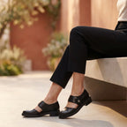 Orthopedic Round Toe Mary Jane Flats for Women – Supportive & Comfortable Footwear