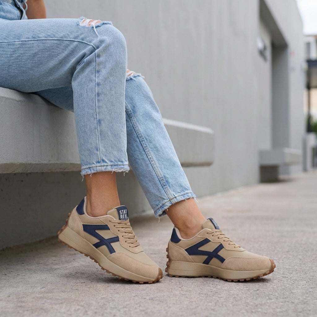 Orthopedic Platform Low-Top Sneakers for Women – Supportive Comfort & Style