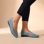 Knit Round Toe Slip-On Ballet Flats for Women – Breathable & Comfortable Design