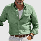 Relaxed Fit Collared Shirt for Men – Casual Comfort & Style