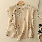 Relaxed Fit Floral Sleeveless Blouse for Women – Casual Stylish Comfort