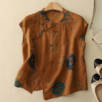 Relaxed Fit Floral Sleeveless Blouse for Women – Casual Stylish Comfort