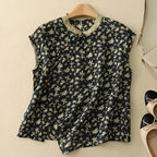 Relaxed Fit Floral Sleeveless Blouse for Women – Casual Stylish Comfort