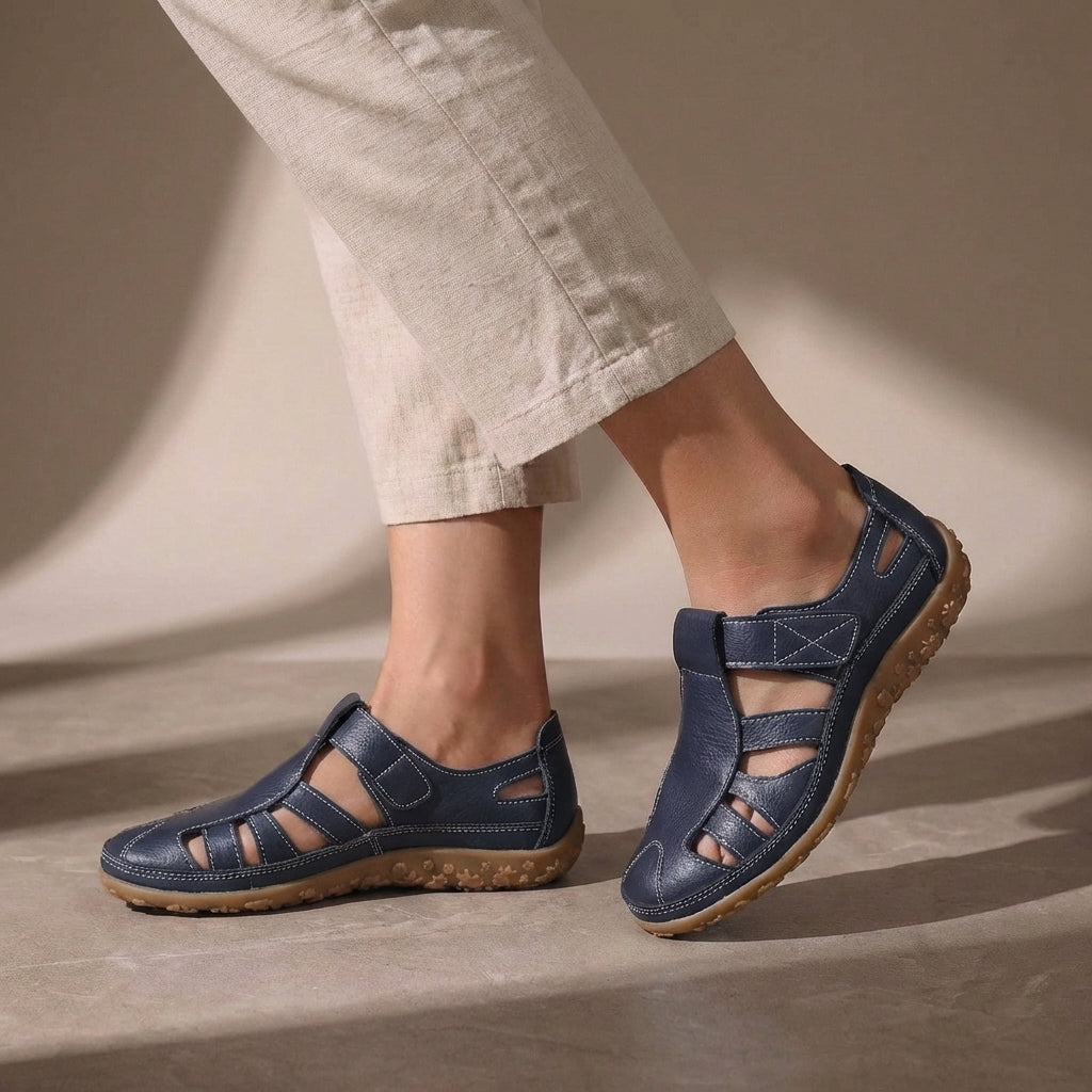 Comfort Fit Cutout Fisherman Sandals for Women – Orthopedic Comfort & Support