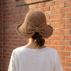 Isla Relaxed Fit Bucket Sun Hat | Wide Brim Bow Detail Sun Hat