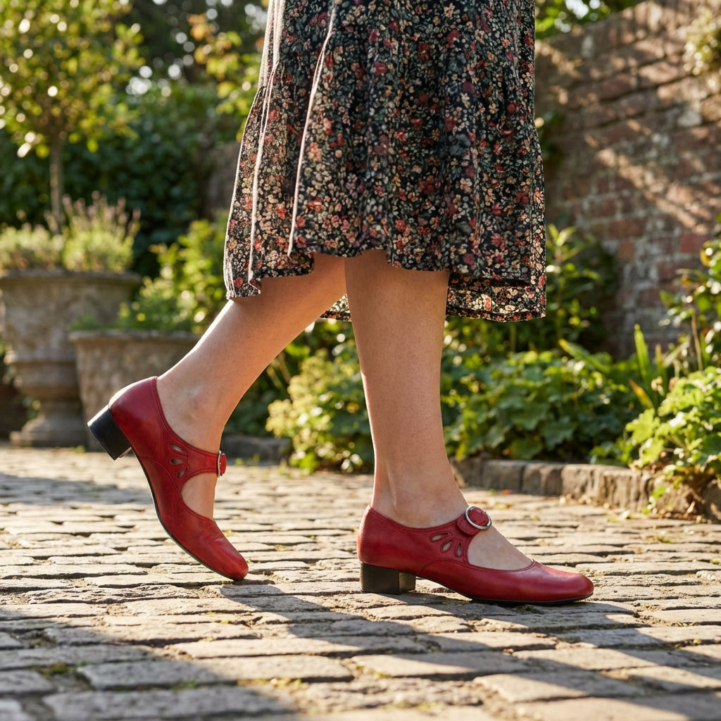 Orthopedic Rounded Toe Mary Jane Shoes for Women – Supportive Comfort & Style