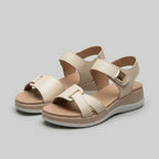 Sophia Orthopedic Strap Sandals | Platform Sole Buckle Detail Strap Sandals