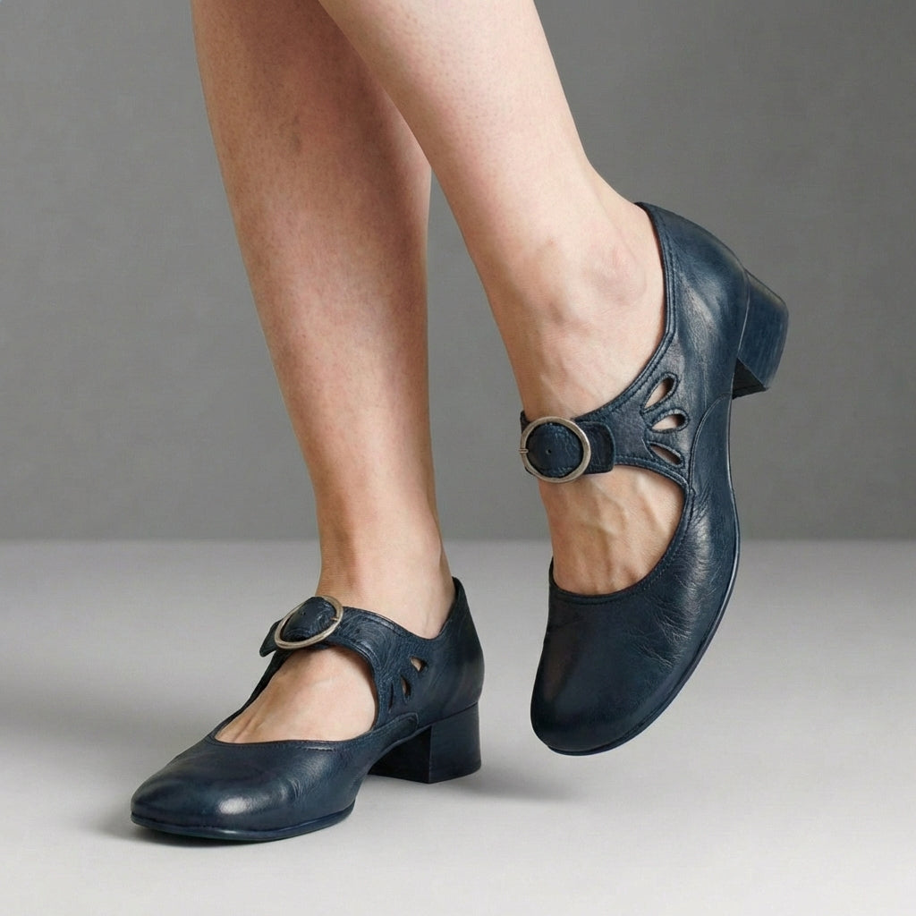 Orthopedic Rounded Toe Mary Jane Shoes for Women – Supportive Comfort & Style
