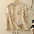 Relaxed Fit Floral Sleeveless Blouse for Women – Casual Stylish Comfort