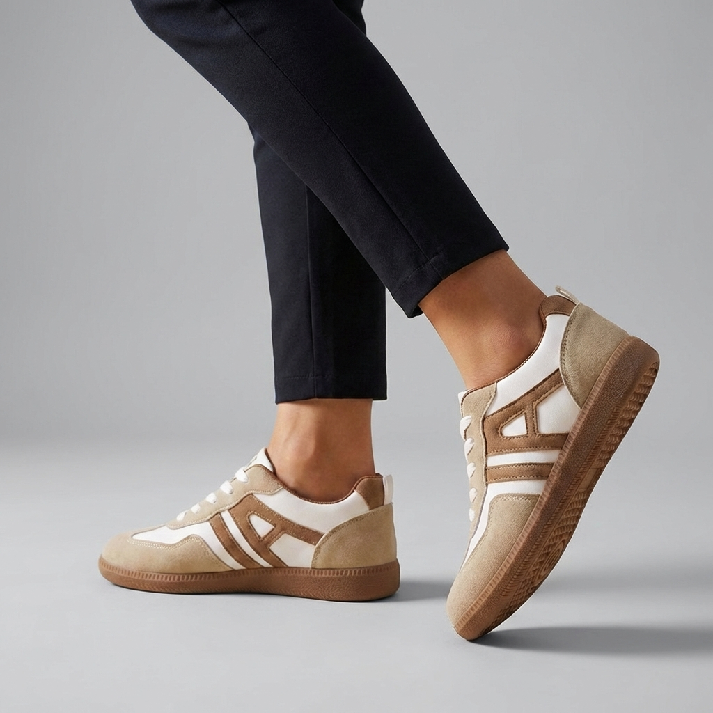 Isla Orthopedic Low-Top Sneakers | Color Block Lace-Up Sneakers