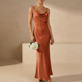 Sienna Slim Fit Maxi Dress | Cowl Neck Sleeveless Dress