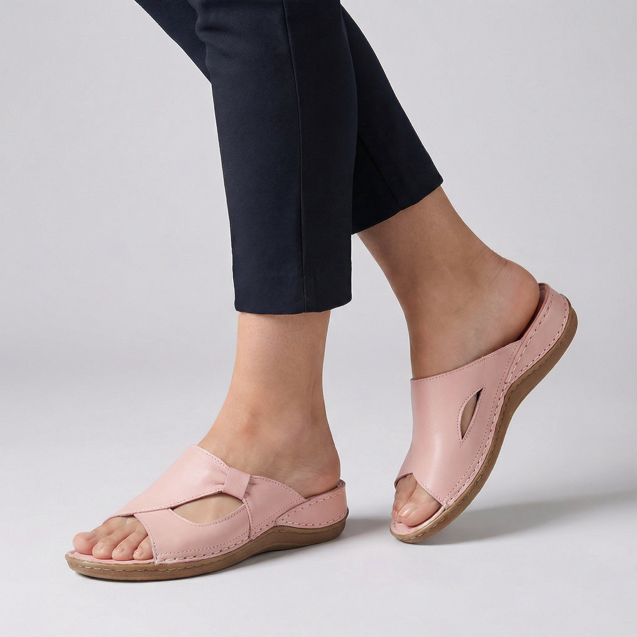 Orthopedic Open-Toe Slide Sandals for Women – Supportive & Comfortable Design