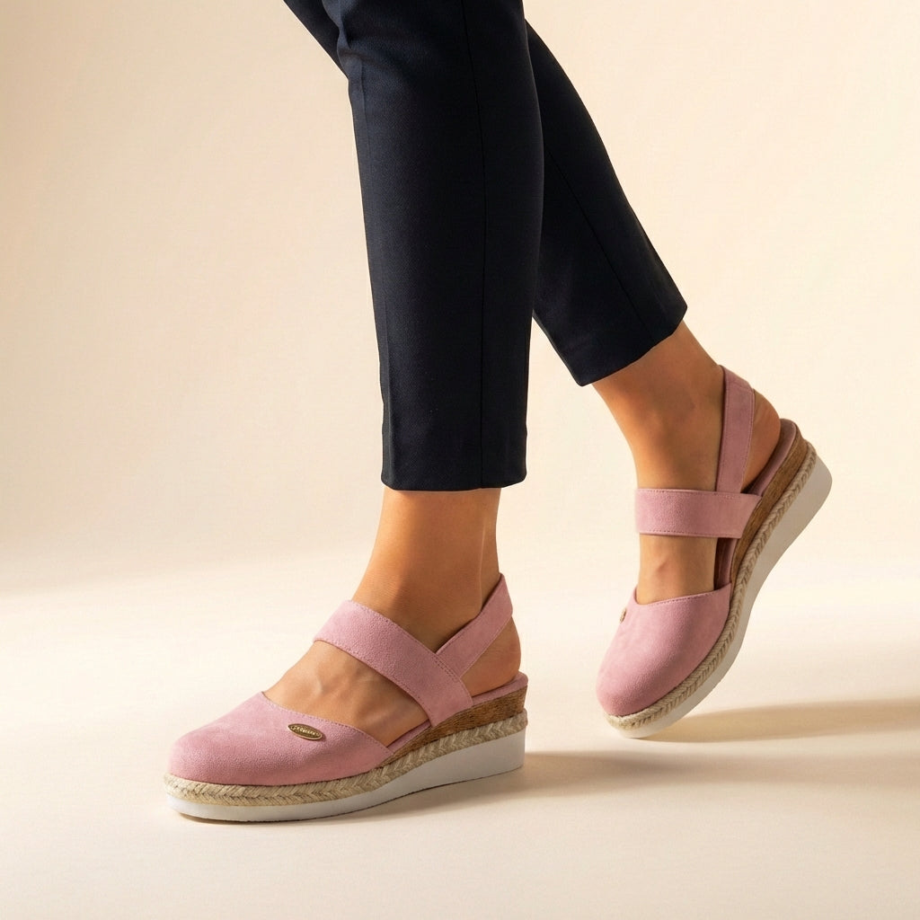 Orthopedic Platform Espadrille Sandals for Women – Supportive Comfort & Style