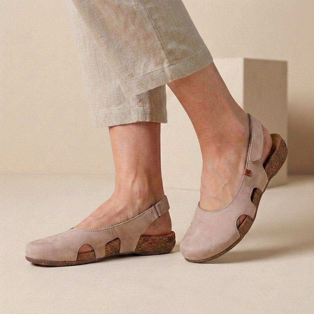 Orthopedic Comfort Fit Closed-Toe Slingback Sandals for Women – Supportive & Breathable Design