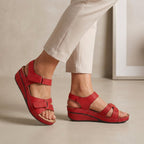 Giulia Orthopedic Wedge Heel Sandals | Comfort Fit Open Toe Sandals