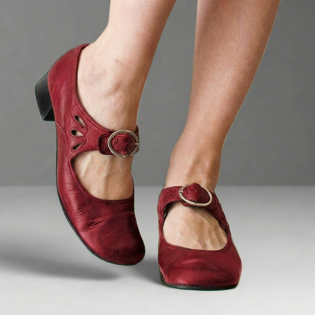 Orthopedic Rounded Toe Mary Jane Shoes for Women – Supportive Comfort & Style