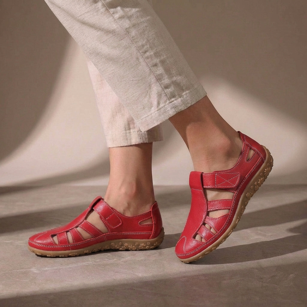 Comfort Fit Cutout Fisherman Sandals for Women – Orthopedic Comfort & Support