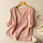 Relaxed Fit Embroidered Blouse for Women – Casual Stylish Comfort