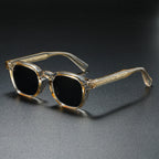 Thick Frosted Square Frame Retro Sunglasses for Men and Women – Stylish Casual Wear