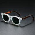Thick Frosted Square Frame Retro Sunglasses for Men and Women – Stylish Casual Wear