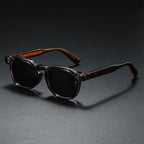 Thick Frosted Square Frame Retro Sunglasses for Men and Women – Stylish Casual Wear